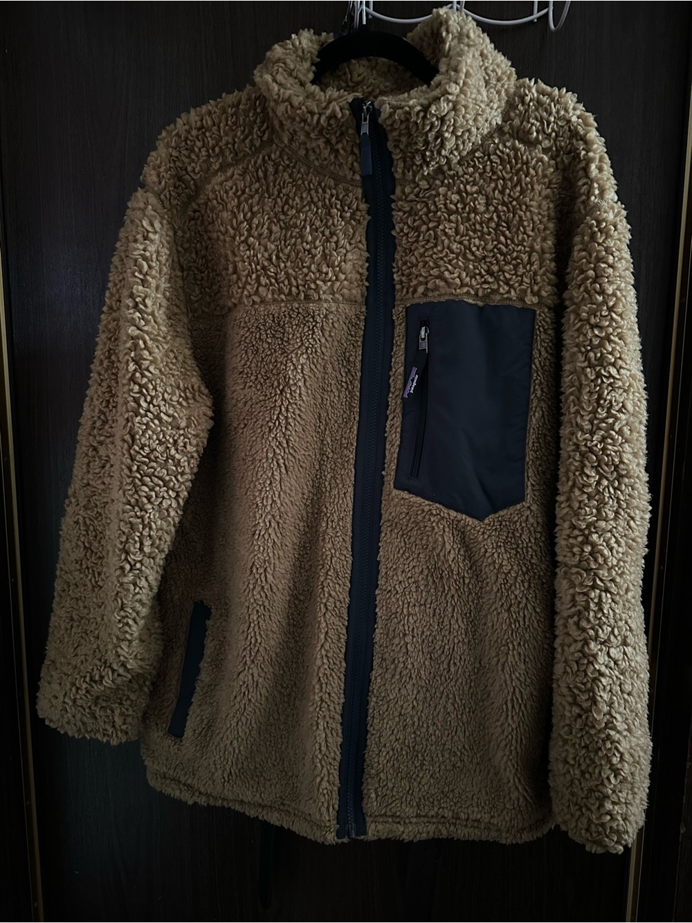 Retro-X Deep Pile Patagonia Fleece Women’s Winter Jacket Full Zip XL - Picture 2 of 7